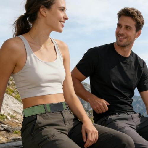 Ceinture en nylon pour hommes avec sangle double couche renforcée - 2