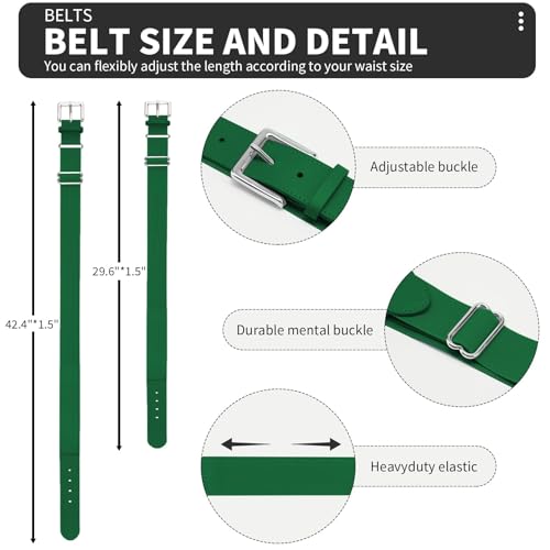 Image of QBK Toddler Baseball Socks & Belt Combo Set for Kids 2-16Y Tee Ball Socks