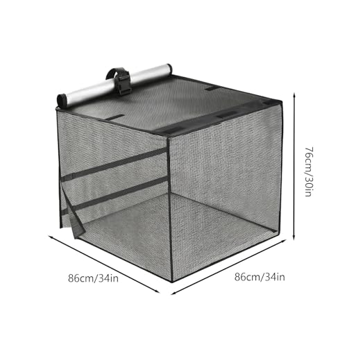 Couverture pour unité extérieure AC en maille avec toit imperméable anti-débris