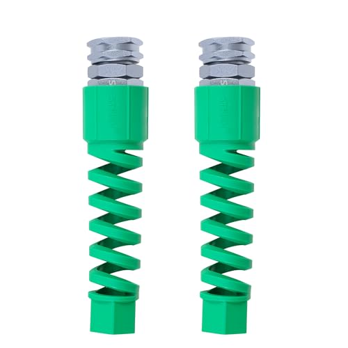 STYDDI 2 Pack Metal Female Heavy Duty 5/8-inch Garden Hose Replacement Ends Connector with Plastic Bend Restrictor Female Water Hose Coupler Repair Fitting with Kink Absorber Kit for 5/8 Garden Hose
