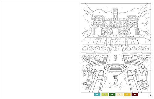 Garden Relaxation Color by Numbers for Adults: Beautiful, Stress-Free Coloring Pages