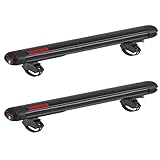 YAKIMA - FatCat 6 EVO Premium Ski & Snowboard Mount, Fits Up to 6 Pairs of Skis or 4 Snowboards, Rides Quietly, Fits Most Roof Racks, Black
