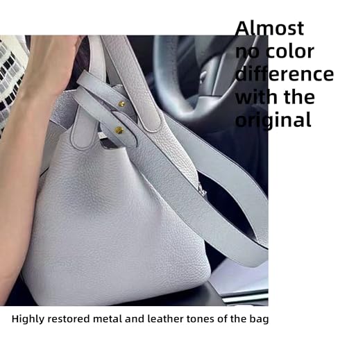 Image of DGAZ TC leather shoulder strap for Hermes Picotin /Lindy /Evelyne, replaceable crossbody bags strap, handmade