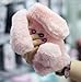 Iphone 7 Fur Rabbit Case,iPhone 8 Case,Jesiya Cute Toy Warm Handmade Bunny Furry Soft Rabbit Fur Hair Lace Flower Bumper Plush Case Cover For Iphone 7 4.7