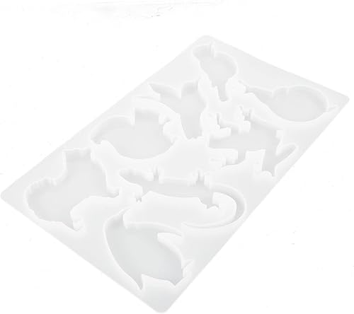 Miniatura 6 de SEWACC Molde epoxi de cristal, moldes de resina epoxi para animales, moldes de fundición epoxi para animales, moldes de resina colgante de joyería,