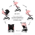 Cybex Libelle 2 Travel pockit Baby Stroller - Lightweight Carry-On Travel Stroller for Airplane with One-Hand Recline, Compatible with CYBEX Car Seats, Candy Pink - Image 3