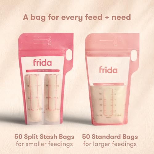 Frida Mom Breastmilk Storage Bags, Medical Grade Safety, 100ct Variety Pack - image 2