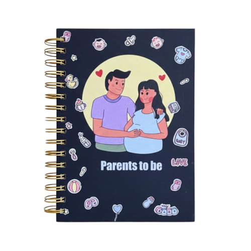 Image of Pregnancy Journal for Pregnant Women - 40-Week Bump Tracker & Memory Book with Stickers | Guided Pregnancy Planner with Prompts, Milestone Pages & Hardcover Keepsake | Gift for Expecting Moms (Goth mom)
