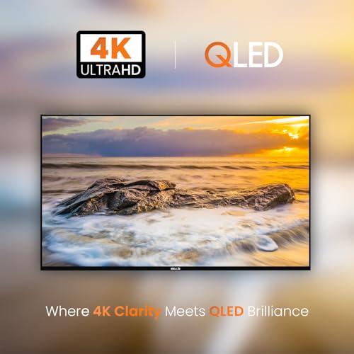 Image of IBELL 138 cm (55 inches) Frameless 4K Ultra HD Smart QLED Google TV, 4 Year Warranty, 2GB RAM (Black)