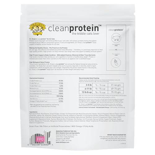 Image of Dr. Elsey's cleanprotein Pork Cat Kibble 6.6 lb. Bag