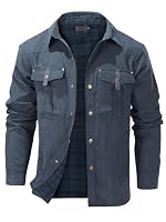 Mr.Stream – Mr.Stream Herren Karierte Flanellfutter Jacke Übergangsjacke