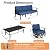 Trumbeak Aluminum Patio Furniture Set with Coffee Table,5 Seats Metal Modern Outdoor Furniture Set w/5.1" Thick Cushions,Patio Sectional w/Swivel Chairs for Backyard,Patio,Navy