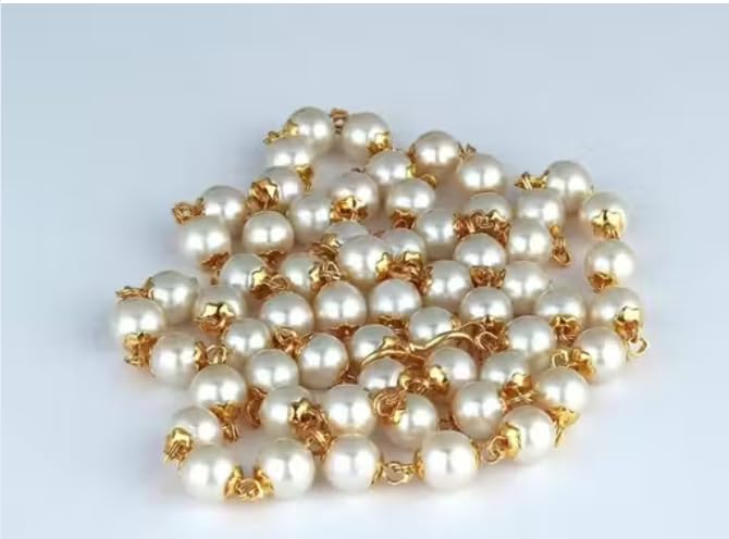 White Pearls Necklace set | Trendy Women's Accessories | Wedding Jewellery for Brides | Designer Women's Jewellery Women Jewelry(C.H,White Pearls4)-image-26