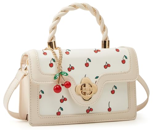 Womens Cute Cherry Vegan Leather Shoulder Crossbody Bag Fashion Purse Small Totes Y2k Handbag Satchel Clutch Gifts2