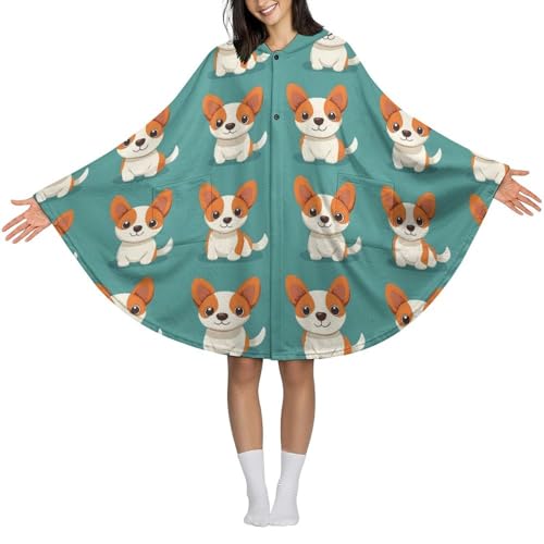 Couverture à capuche chaude en flanelle douce avec poche
