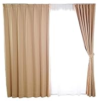 Amazon｜スミノエ(Suminoe) カーテン アイボリー 100×200cm 遮光1級