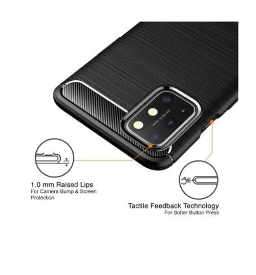 Image of Hybrid Carbon Fiber Back Case for Oneplus 8T (Black)