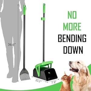 Pooper Scooper Swivel Bin  Rake with 20 Waste Bags Dog Pooper Scooper with Bag Attachment for Large Medium Small Dogs Poop Scooper with Lid for Lawn Yard Dog Kennel  Cucciolini Doodles Pooper scooper swivel bin  rake with 20 waste bags dog pooper scooper with bag attachment for large medium small dogs poop scooper with lid for lawn yard dog kennel   cucciolini doodles