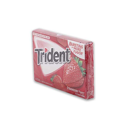 Image of Trident Strawberry Twist Sugar Free Gum, 14 Sticks, 0.92 oz ℮ 26 g
