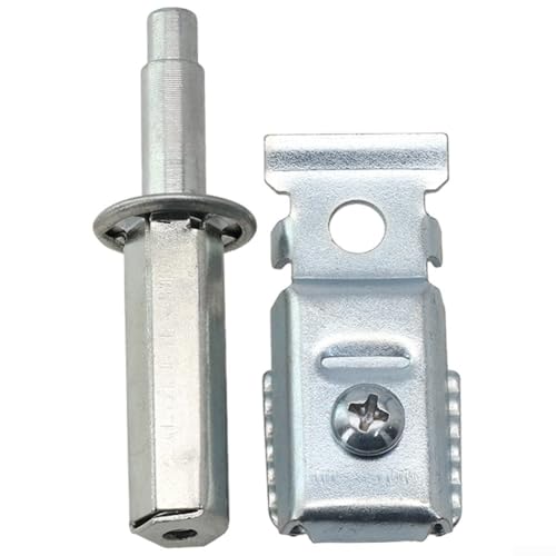 Kit de reparación de herrajes para puerta bi-plegable para puertas de 1 a 1-3/8 pulgadas de grosor, conjunto de soporte pivotante superior con construcción de nylon y metal para paneles de clóset de hasta 50 lbs