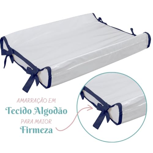 Trocador Americano Bebe Comoda Fralda Com Abas Impermeavel Anatomico Com Capa Plástica Microfibra Ma