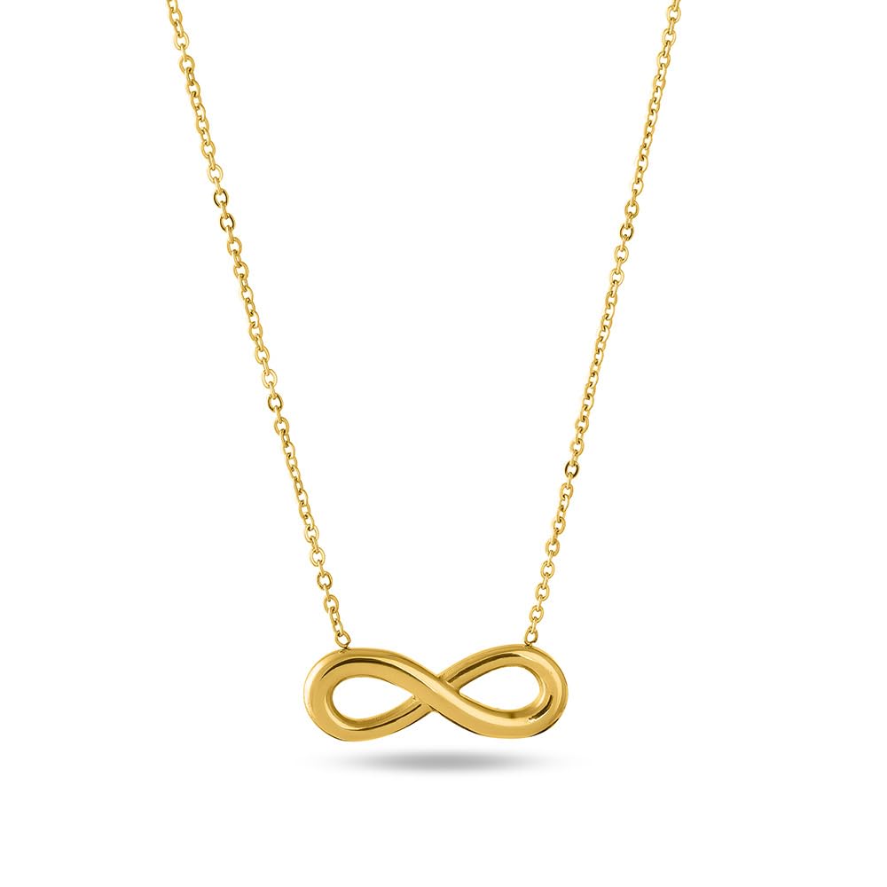 18k Gold Plated Golden Infinity Necklace for Women - Gift for Girls & Women | Waterproof & Anti-Tarnish Necklace