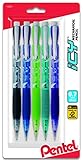 Pentel Icy Razzle-Dazzle Automatic Pencil, 0.7 mm, Assorted Barrels, 5 Pack (AL27RDBP5M)