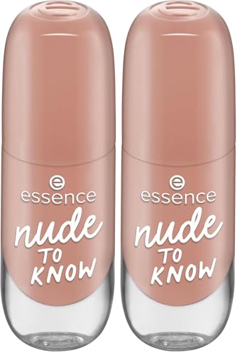 essence gel nail colour, Nagellack, Nr. 30, Nude, langanhaltend, Expressergebnis, schnelltrocknend, glänzend, farbintensiv, acetonfrei, vegan, ohne Mikroplastikpartikel, ohne Parfüm, 2er Pack (8ml)
