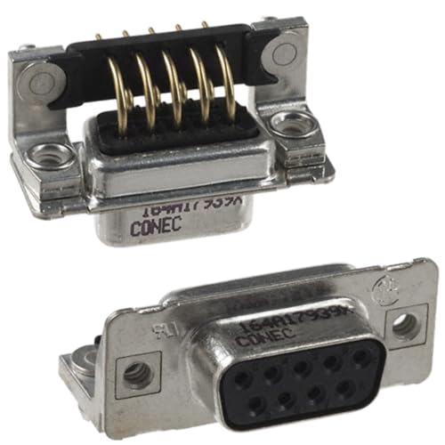 AVLIS-CO 164A17939X Conn D-Subminiature SKT 9 POS Solder RA Thru-Hole 9 Terminal 1 Port, RoHS