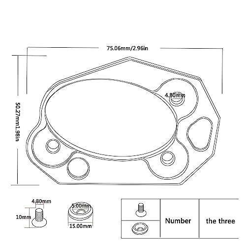 Support pad Versys 650 agrandisseur de béquille latérale moto - 3