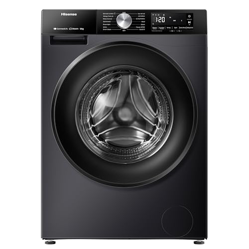Hisense 3S Series WF3S1243BB3 12kg WiFi Enabled Washing Machine with 1400 rpm - Black - A Rated