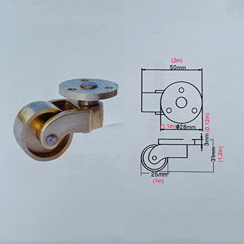 Roulettes pour meubles robustes avec plaque rotative de remplacement