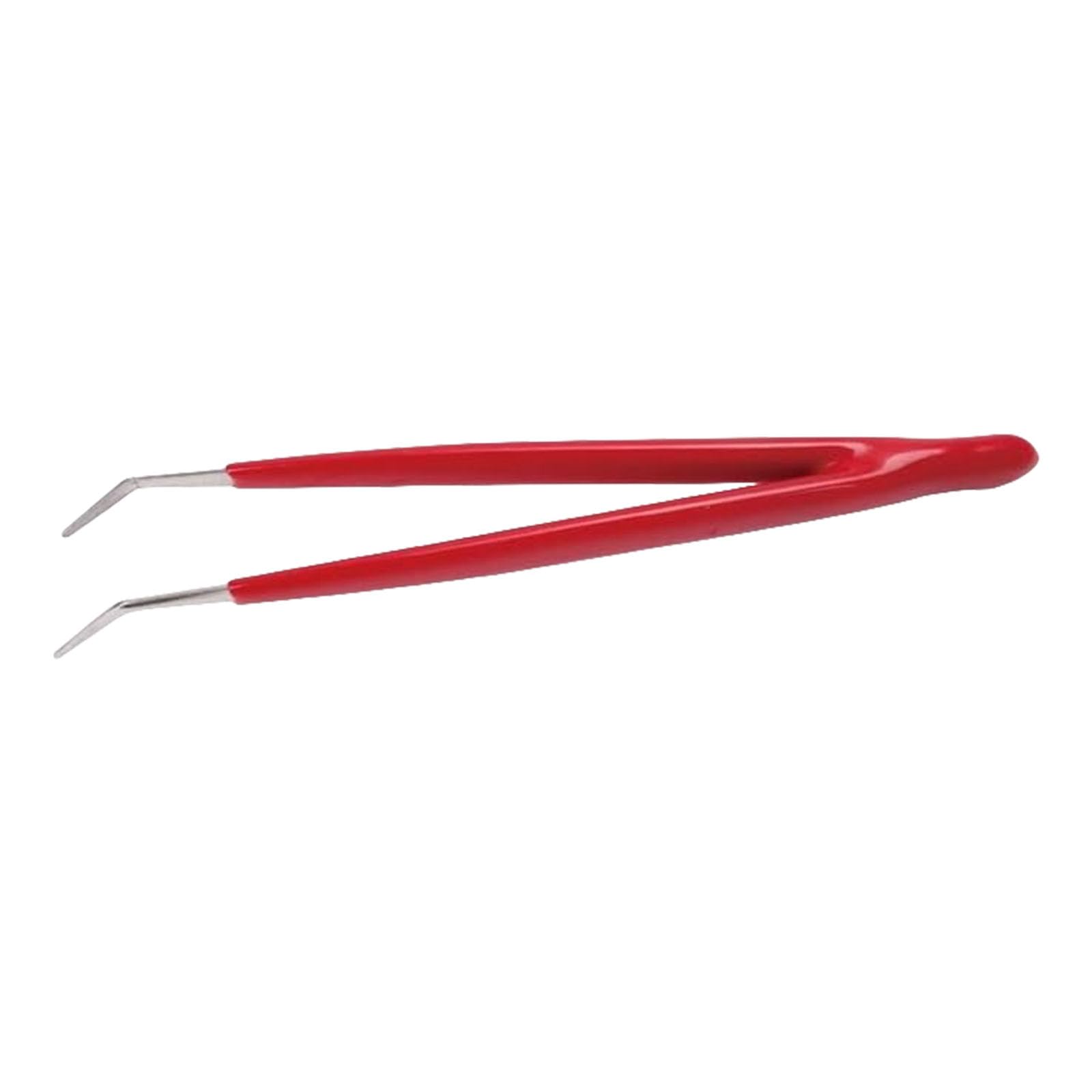 YHAILI Insulated Stainless Steel Tweezers Statics Grip Statics Workshop Tweezer for Electronics Repair and Lab Use