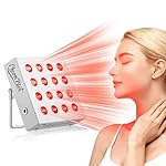Red Light Therapy for Body Panel, 16‑LED 6 Wavelengths (630 nm, 660 nm, 810 nm, 830nm, 850 nm, 940 nm) Near‑Infrared Light Therapy Device, Ease Discomfort and Revitalize Skin(White)