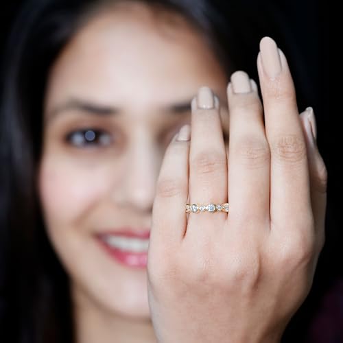 Certified Moissanite Full Eternity Band, D Color Vs1 Clarity, Wedding Anniversary Ring (Ready to Gift)3