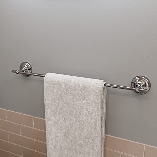 Image of Croydex Flexi-Fix Grosvenor Chrome Easy to Fit Towel Rail, QM702741,67.4 x 7.7 x 8 cm