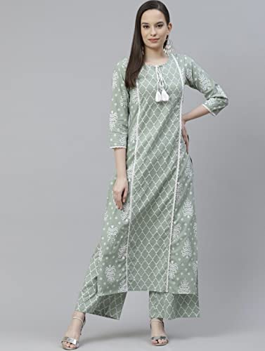 Image of Women's Rayon Straight Kurta Pant with Dupatta Set (Black)