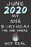 Photo Gallery june 2020 my 10th birthday: funny quarantine gift idea for 10th birthday in lockdown and social distancing. quarantined turning 10 years old ... 6x9 journal notebook college rulled 120 pages Photo Gallery june 2020 my 10th birthday: funny quarantine gift idea for 10th birthday in lockdown and social distancing. quarantined turning 10 years old ... 6x9 journal notebook college rulled 120 pages