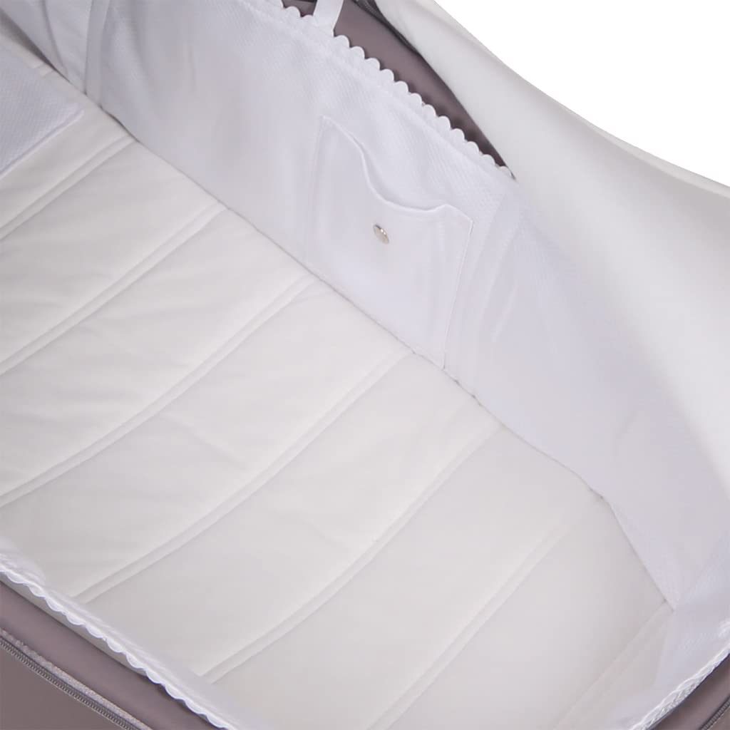 Custodia per navicella Cybex Priam/E-Priam Carry Cot Pique Bianco. (100% cotone) - Pareti imbottite