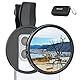 NEEWER 67mm Variabler ND Filter kompatibel mit iPhone, Clip On ND2-32 Graufilter Handy Kamera Objektiv Fotografie Zubehör Set, kompatibel mit iPhone 16 15 Pro Max Plus 16e 14 13 mini 12, FL-B25