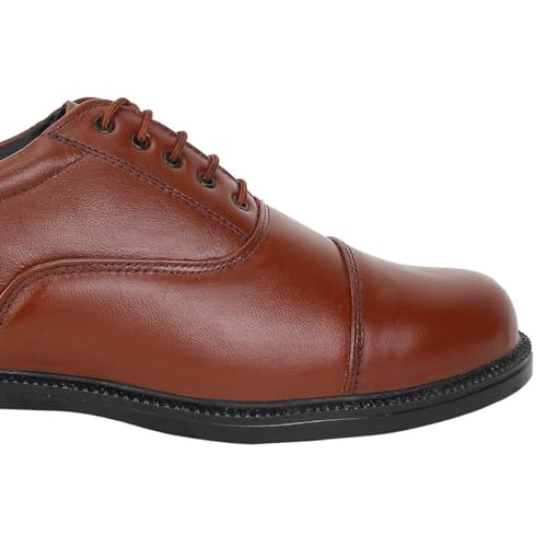 Image of Centrino Men's Formal Shoes | Shoes for Men Formal | Lace-Up Oxford with Cushioned Insole | Lightweight Comfortable | Premium Leather Shoes for Man Stylish | Mens Shoes for Office Business (9565)