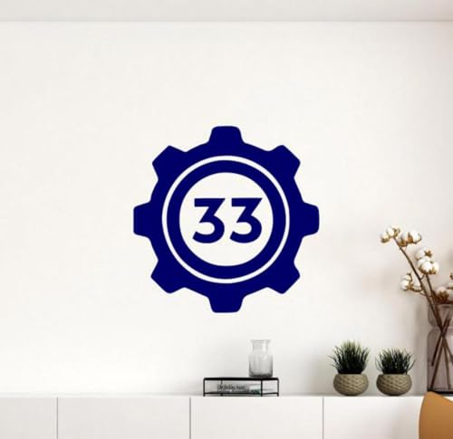 Vault 33 Wall Decal Vinyl Sticker Vault Tec Poster...