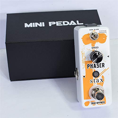 Image of Stax Guitar Phaser Pedal Analog Phase Effect Pedal For Electric Guitar Vintage & Modern Modes With Mini Size True Bypass