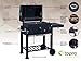 Tepro Toronto Click - Barbacoa de carbón/parrilla carro esmaltada, antracita/acero inoxidable