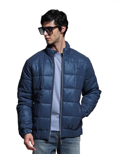 Image of JACK & JONES Men's Polyester Standard Length A-Line Coat