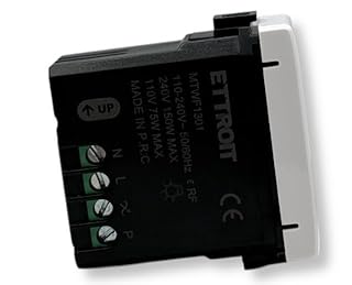 IXTRIMA Interruttore dimmer connesso Smart Wifi Tuya frutto modulo compatibile con supporti Vimar plana bianco