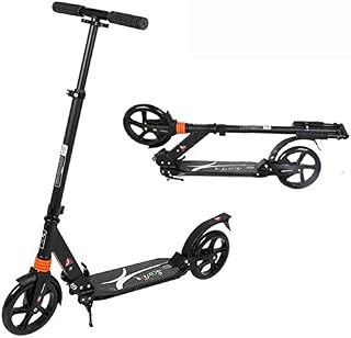 Scooters for Kids Scooters for Adults Unisex Adult Kick Scooters With Handbrake, Foldable Commuter Scooters With Big Wheels, Birthday Gifts For Women/Men/Teens/Kids, Non-Electric, Support 100kg