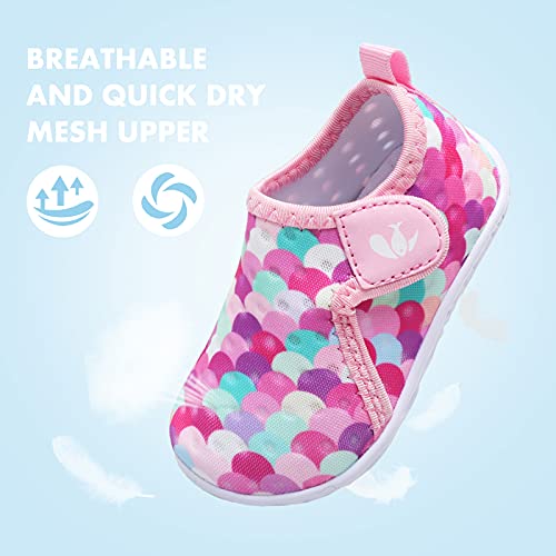 Image of FEETCITY Baby Boys Girls Water Sport Shoes Barefoot Kids Aqua Socks Quick-Dry Beach Swim Pool Shoes