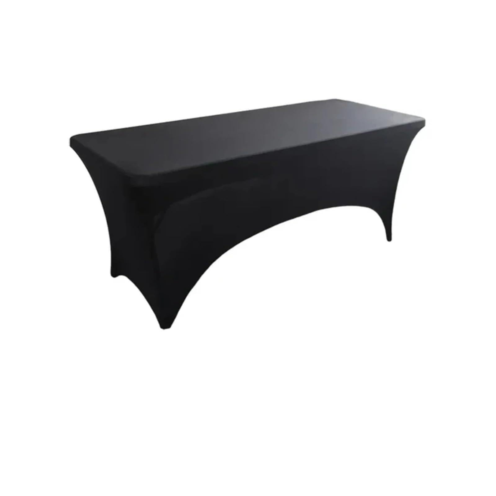 SNGUOQ 2pcs Spandex Tablecloth Stretch Wedding Hotel Birthday Table Cover 4ft 5ft 6ft 8ft Folding Cocktail For Event, Wedding(6FT 181x75x75cm)