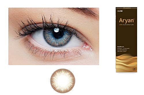 Aryan One Day Color Contact Lenses Disposable Color Zero Power 10pcs in a Box 1-Day Color Contact Lens (Natural Brown)-image-39